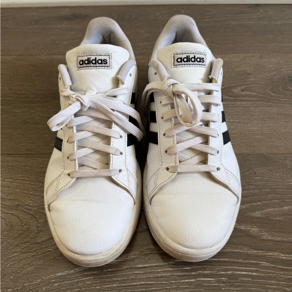 Adidas Grand Court Cloudfoam White Leather Sneaker
